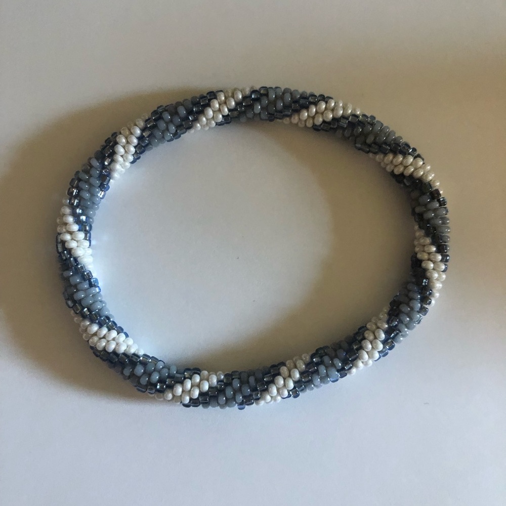 Roll on beaded bracelet